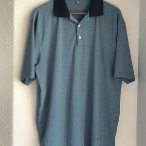 Peter Millar Polo Summer Comfort Striped Lightweight Men size Large Casual Shirt